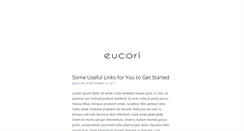 Desktop Screenshot of eucori.net